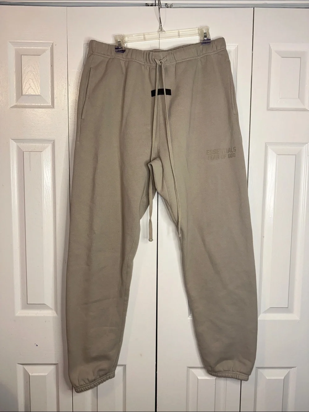 Essentials Men's Taupe Sweatpants - Casual Drawstring Joggers